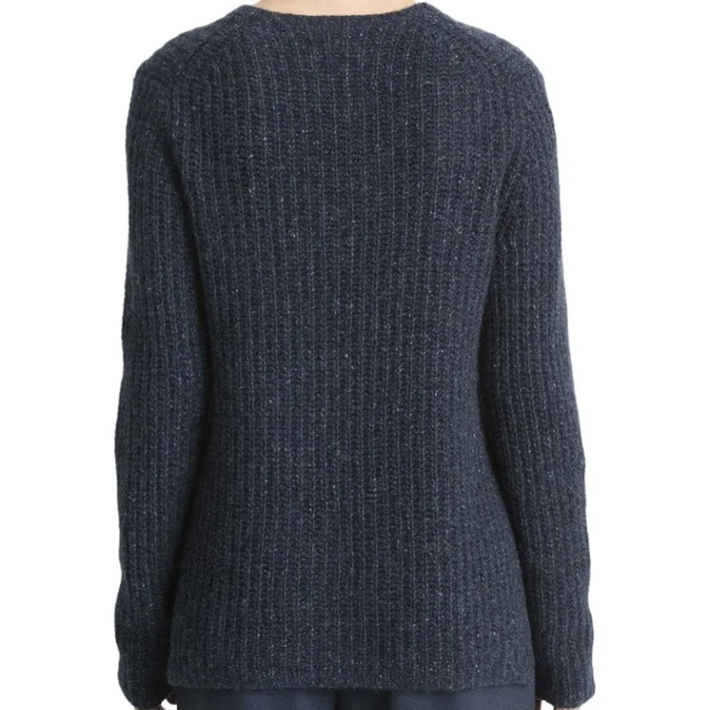 NWOT Vince 100% Cashmere Sweater in Indigo - Picture 3 of 7